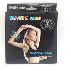 Magische Spirale 3D Edelstahl Ringe Spielzeug