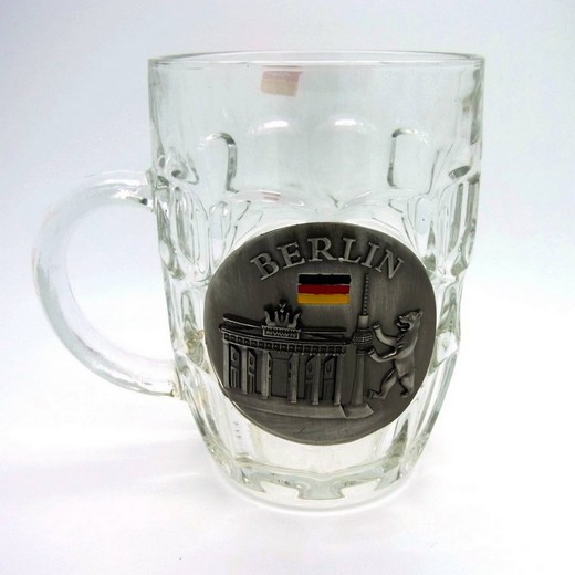 Bierglas mit Berlin Emblem