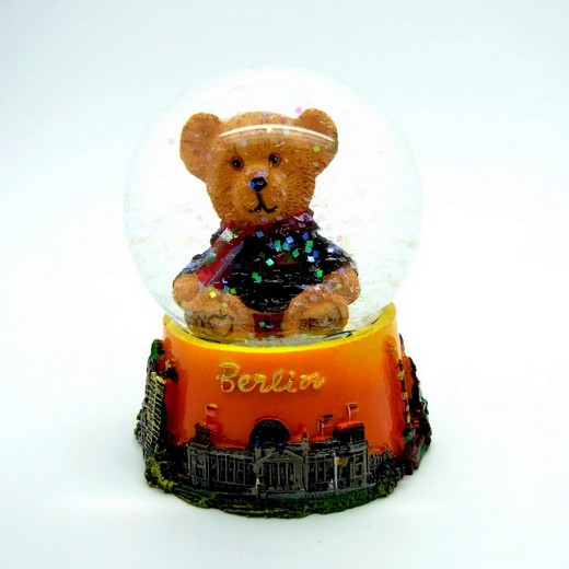 Snow globe 12cm with Berlin bear