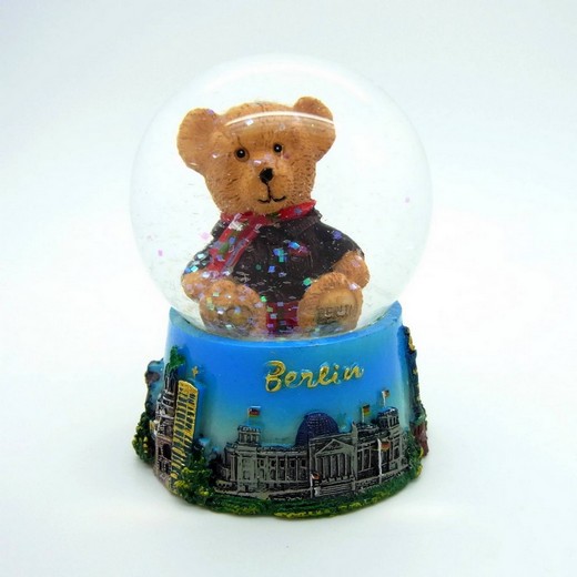 Snow globe 12cm with Berlin bear