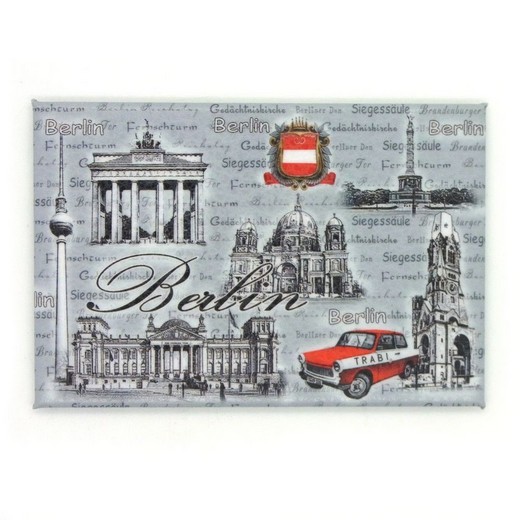 Photo magnet 8x5.5 cm made of synthetic leather