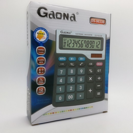 XL Calculator Solar Gaona DS-9633B