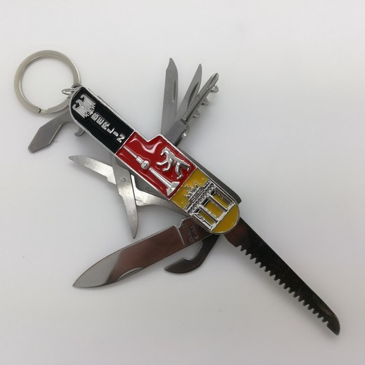 Keychain as a multifunctional knife