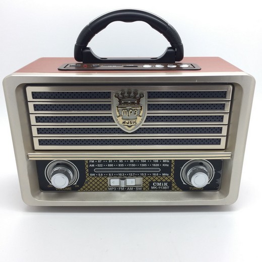 RadiocmIK M-113BT FM/USB/AUX/TF/MP3 Player 3-Band inkl. Akku (farbig sortiert)
