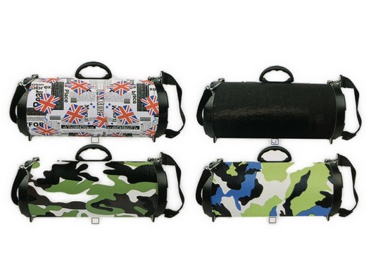 Multimedia Lautsprecher mit Bluetooth,FM-Radio,USB,Micro-SD und Disco-LED M08,43cm x 22cm x  x L