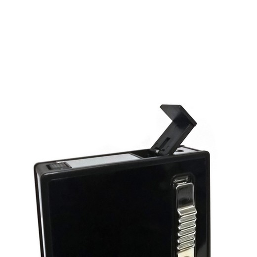 Zigarettenetui für 10 Zigaretten Spender mit integriertem Feuerzeug (farbig sortiert)