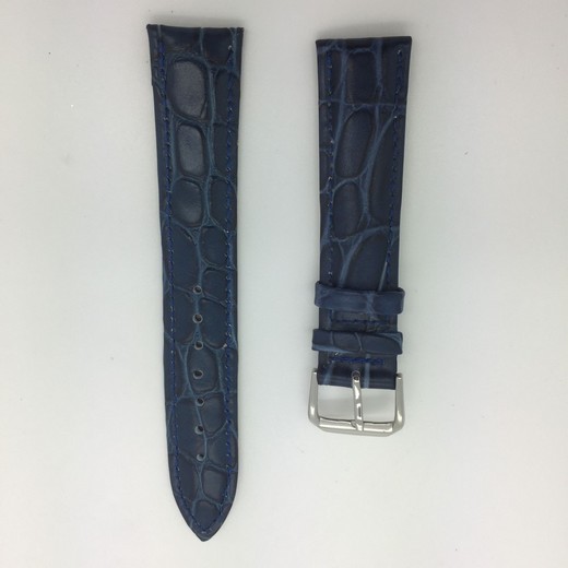 Leder Uhrenarmbänder 24-25 mm Genuine Lederarmband mit Krokodilmuster (farbig sortiert)