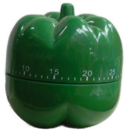 Eieruhr Paprika grün Küchenuhr Kurzzeitmesser Timer Zeitschaltuhr
