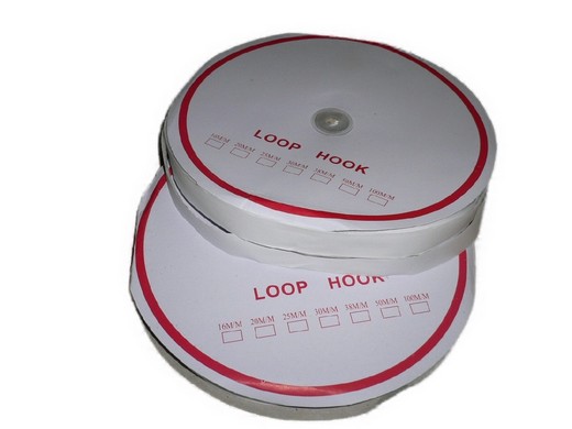 Klettverschluß 20m weiß / schwarz