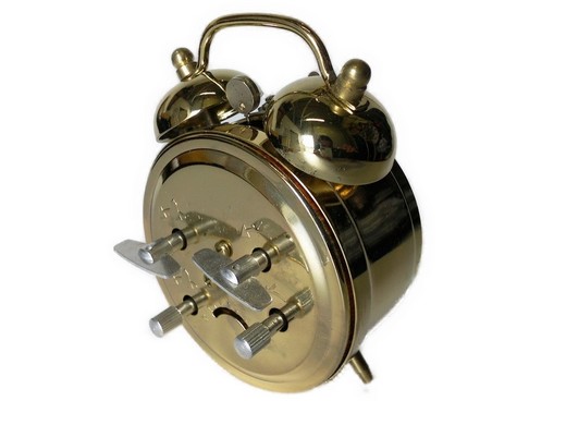 Wecker ohne Batterie gold (867)