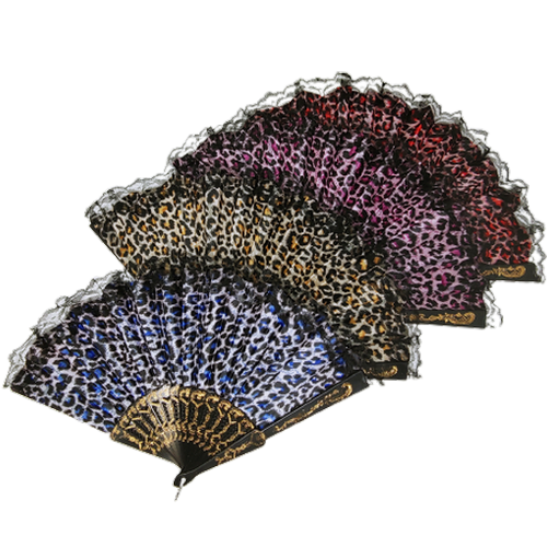 Dekorative Holzfächer Handfächer gestanzt (farbig sortiert)