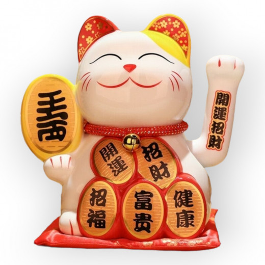 25cm Keramik-Winkekatze Glückskatze Lucky Cat Maneki Neko (neues Modell) (copy)