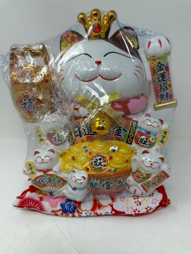 29cm Keramik-Winkekatze Glückskatze Lucky Cat Maneki Neko (neues Modell)