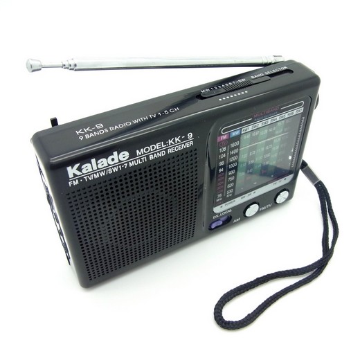 9-Band Weltempfänger Radio Kalade KK-9 (schwarz)