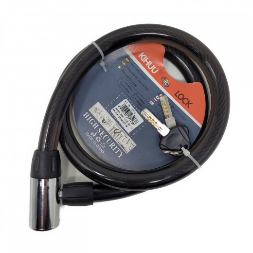 Fahrradschloss inkl. 2 Schlüssel (18mm x 100cm)