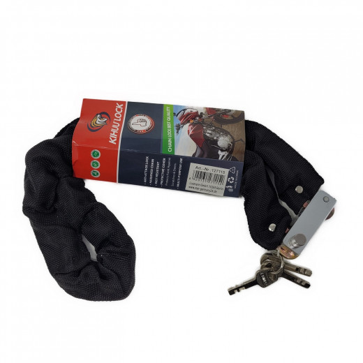 Fahrrad- & Mortorradschloss Kettenschloss inkl 2 Schlüssel (6mm x 100cm)
