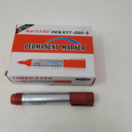10er-Packung Permanent Marker 2mm rot