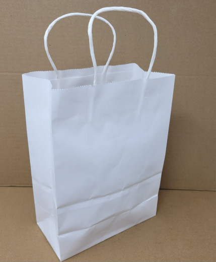 Papiertragetaschen Topcraft ohne Druck/braun,weiss, schwarz .(12St./  VPE) 22x27x11 cm