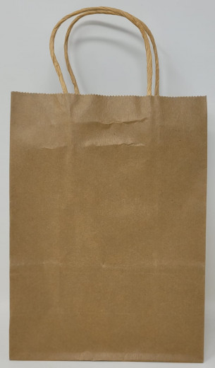 Papiertragetaschen Topcraft ohne Druck/braun,weiss, schwarz .(12St./  VPE) 22x27x11 cm