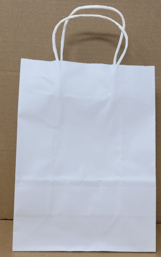 Papiertragetaschen Topcraft ohne Druck/braun,weiss, schwarz .(12St./  VPE) 16x22x8 cm