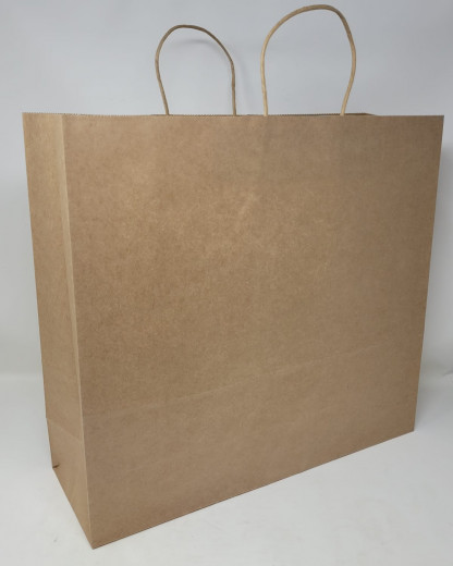 Papiertragetaschen ohne Druck/braun,weiss, schwarz .(12St./  VPE) 32x11x25 cm