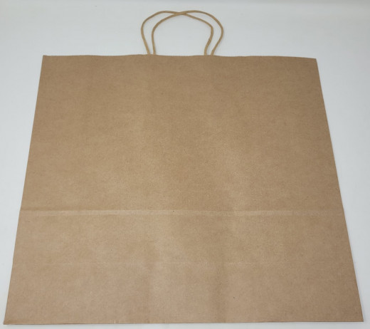 Papiertragetaschen ohne Druck/braun,weiss, schwarz .(12St./  VPE) 32x11x25 cm