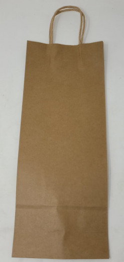 Papiertragetaschen ohne Druck/braun,weiss, schwarz .(12St./  VPE) 15x38x8 cm