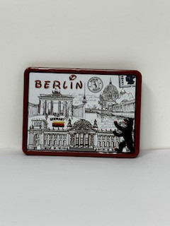 Kühlschrankmagnet 6x8cm mit Berlin-Motiv.