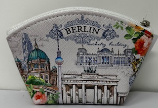 Geldböse mit Berlin-Motiv. 15x8 cm