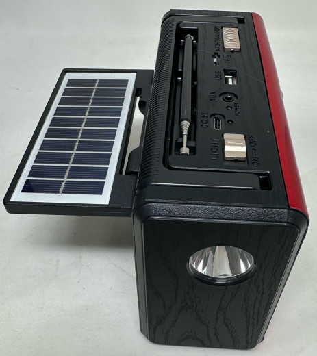 Radio Waxiba M-909BT-S mit Solar USB/SD/MP3/AUX/-Band AM/FM/SW1-3 (farbig sortiert)