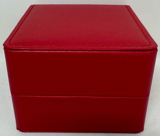 Lader Uhren box Rot 11cmX10cmX7cm