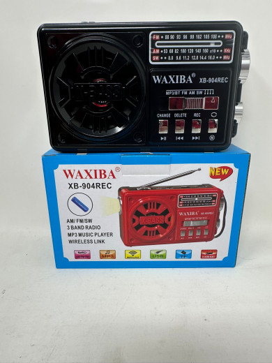 Radio Waxiba-904 REC mit  USB/SD/MP3/AUX/-Band AM/FM/SW1-3 (farbig sortiert)