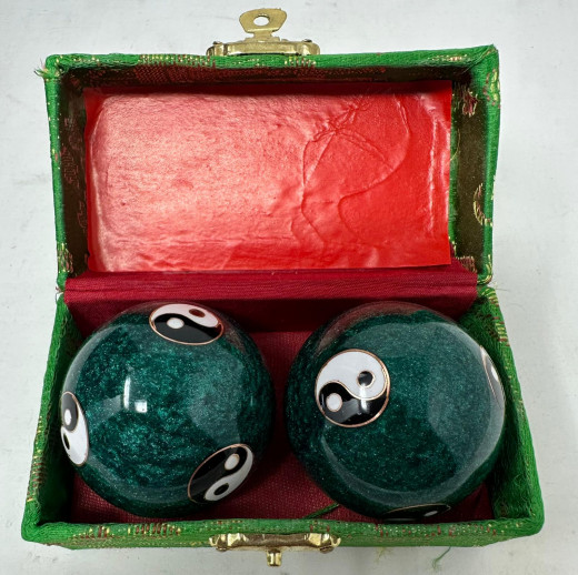 2er-Set YinYan Kugeln für Handkoordination