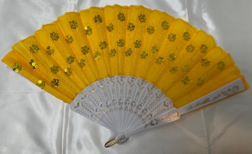 Fächer mit ver farbe Pailetten