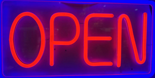 LED Open Schild für Bar Pub Hotel Café Restaurant (40x22cm )