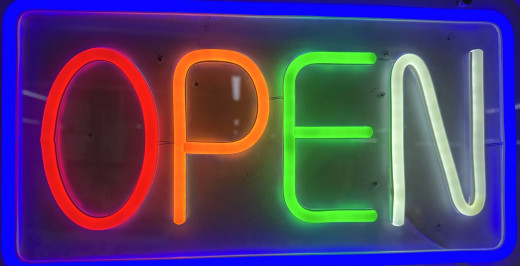 LED Open Schild für Bar Pub Hotel Café Restaurant (40x22cm )
