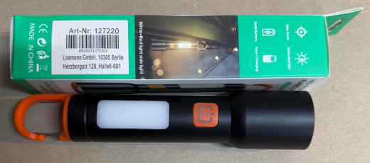 LED Taschenlampe Aufladbar,Extrem Helle Zoombare Taschenlampen mit 5 Lichtmodi & Langer Betriebsdauer,