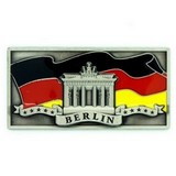 Kühlschrankmagnet Metall Flagge Berlin