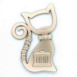 Kühlschrankmagnet Metall Katze