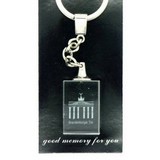 Schlüsselanhänger mit 3D-Kunstsoffglas