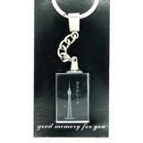 Schlüsselanhänger mit 3D-Kunstsoffglas