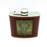 Hip flask stainless steel 6ozmm mit Motiv # 037b