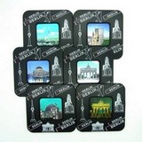 6er-Set Bierdeckel Untersetzer schwarz