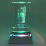 Kristallglas mit 3D Innengravur 5x8mm mit Motiv #100118