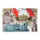 Photo magnet 8x5.5 cm made of synthetic leather