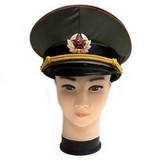 CCCP Schirmmütze Militärmütze Schwarz-Grün (Größe gemischt 57-61)