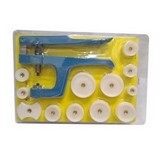 13-tlg. Uhrendeckel-Einpresswerkzeug mit Druckplatten