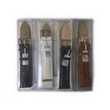 10 Pack 16mm Genuine Leather Watch Straps (Assorted Colors)