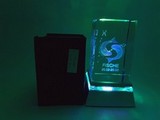 Glass crystal with 3D motif Fiche 5x8 cm