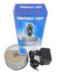 Turntable with 4 LEDs for 3D crystal coasters with power supply